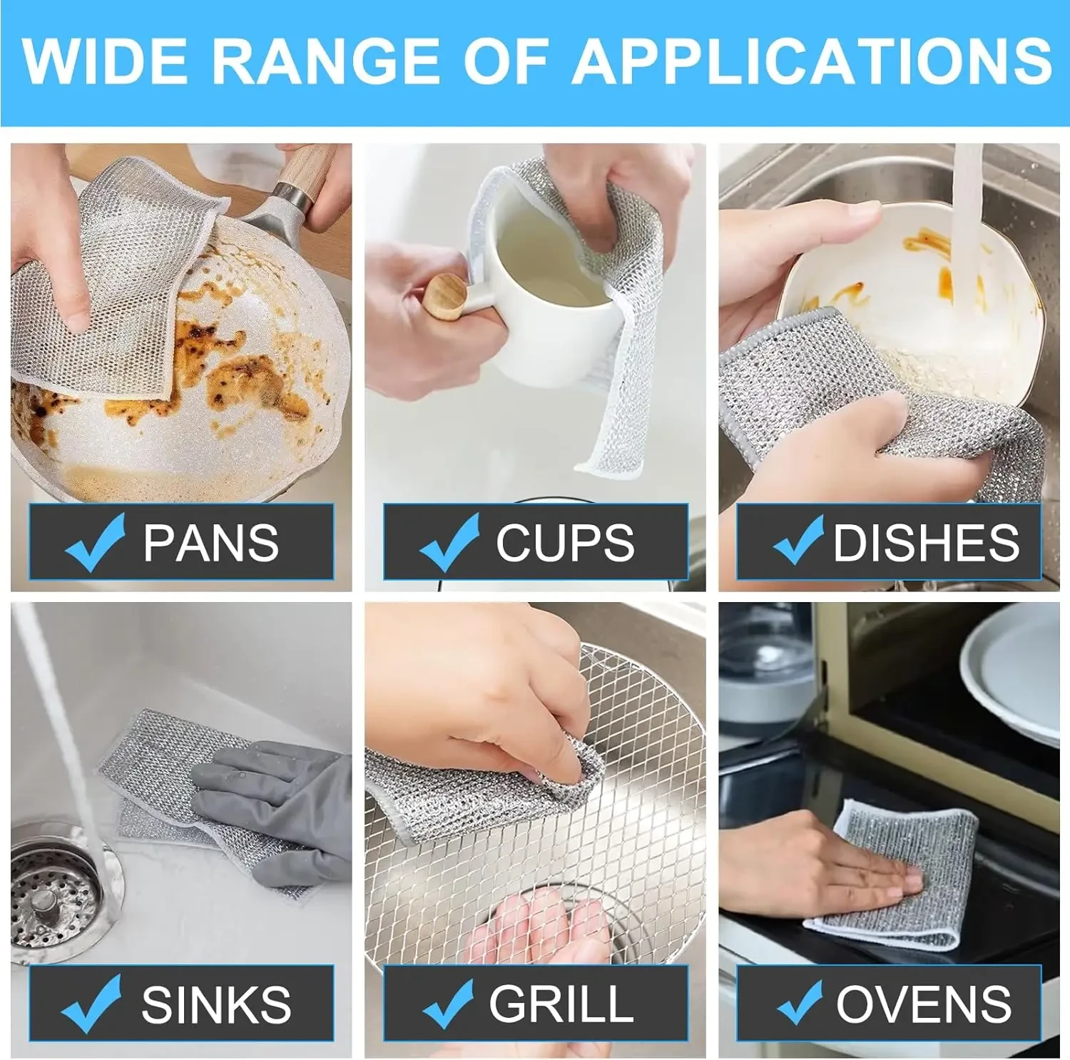 Multifunctional Non-scratch Wire Dishcloth
