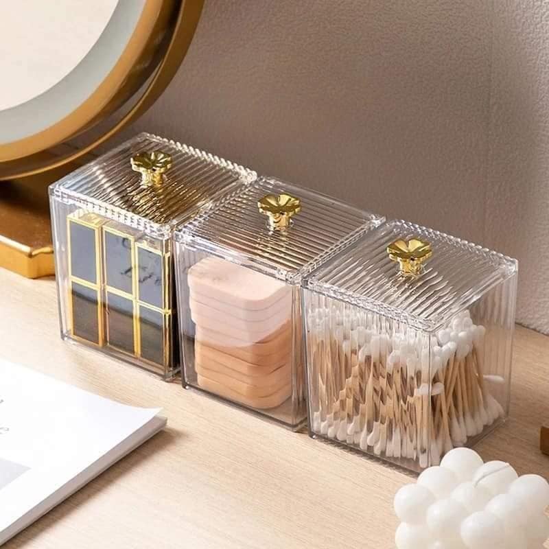 Multifunctional Makeup Cotton Pads Storage Box