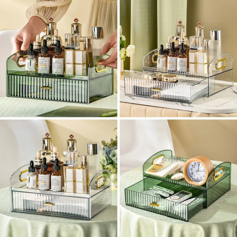 Cosmetics Storage Box With Drawers