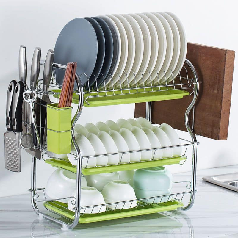 Modern design 3 tier kitchen dish drying rack