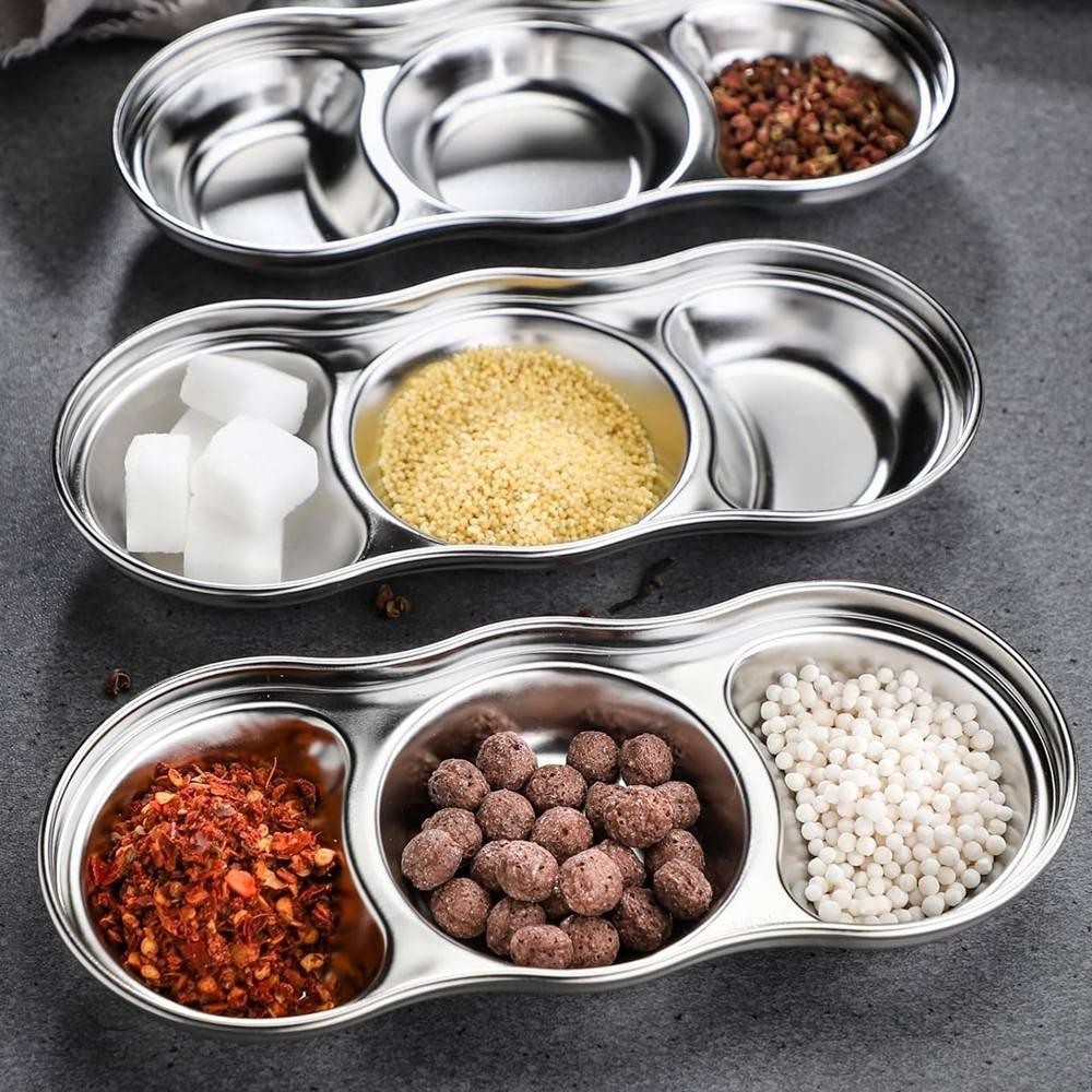 3 Grid Stainless Steel Sauce Pot