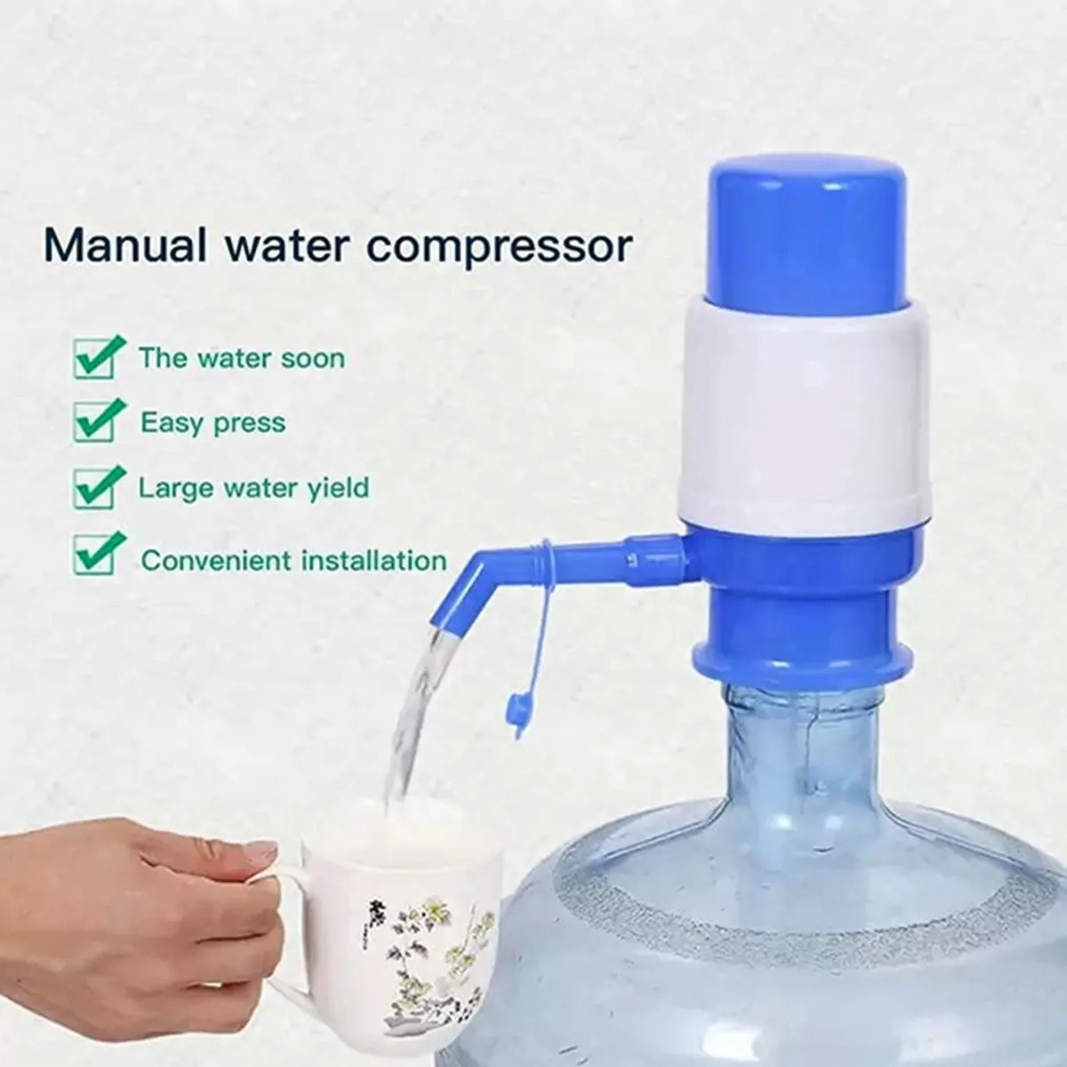 Manual Water Pump For Bottle - Easily Dispense Water From Bottles With This Manual Water Pump Dispenser