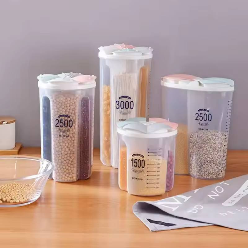 Transparent Sealed 4 Grid Container