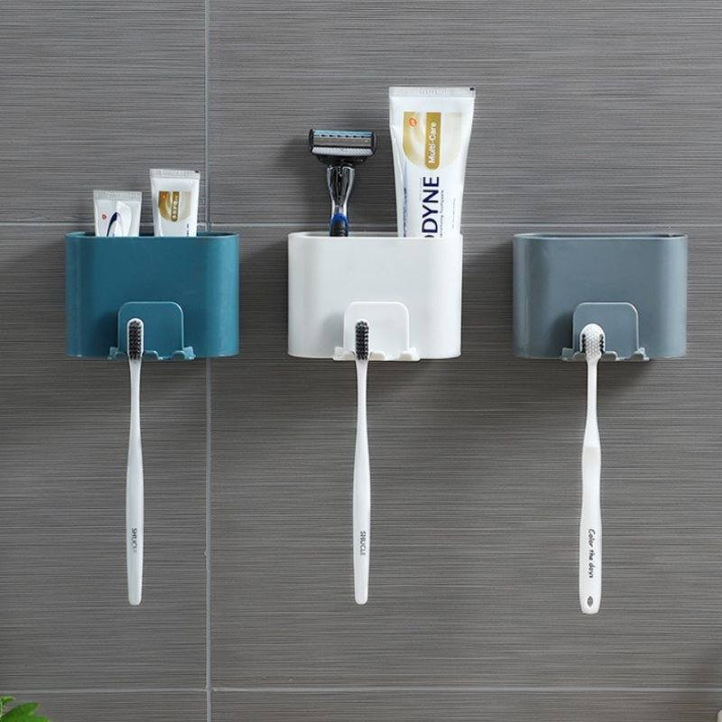 Wall Mounted Drain Toothbrush Holder