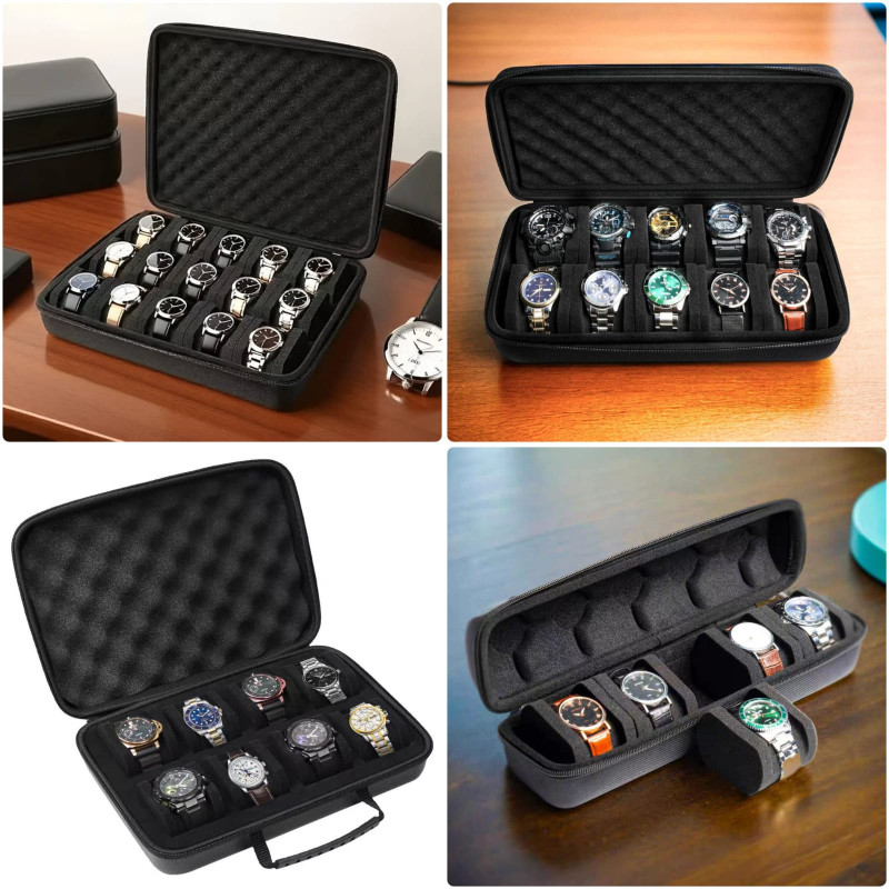Premium Travel Watch Storage Case